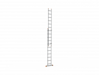 ალუმინის კიბე ორ სექციანი 2x11 საფეხური (7211-S)