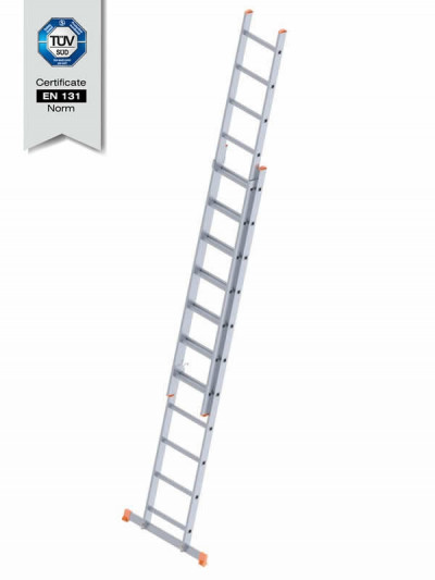 ალუმინის კიბე ორ სექციანი 2x11 საფეხური (7211-S)