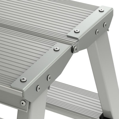 ალუმინის კიბე ორმხრივი 2 საფეხურით  NV 2120202