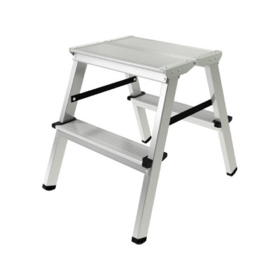 ალუმინის კიბე ორმხრივი 2 საფეხურით  NV 2120202